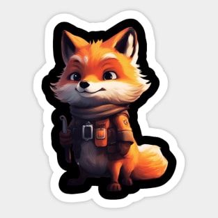 Sizzling Sausage Fox Sticker